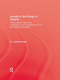 Cover Annals Of The Kings Of Assyria