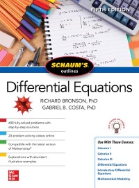 Cover Schaum's Outline of Differential Equations, Fifth Edition