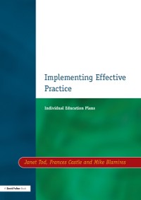 Cover Individual Education Plans Implementing Effective Practice