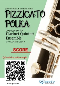Cover Clarinet Quintet score of "Pizzicato Polka"