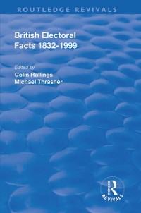Cover British Electoral Facts, 1832-1999