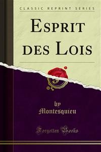 Cover Esprit des Lois