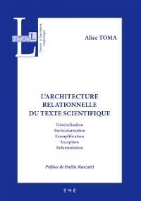 Cover L''architecture relationnelle du texte scientifique