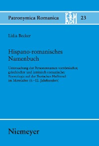 Cover Hispano-romanisches Namenbuch