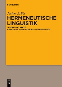 Cover Hermeneutische Linguistik
