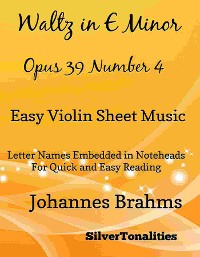 Cover Waltz in E Minor Opus 39 Number 4 Easy Violin Sheet Music