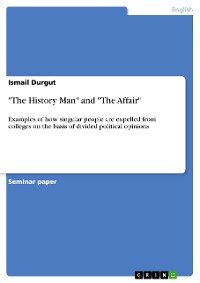 Cover "The History Man" and "The Affair"