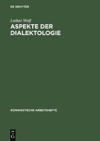Cover Aspekte der Dialektologie