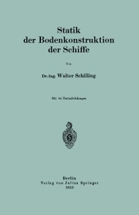 Cover Statik der Bodenkonstruktion der Schiffe