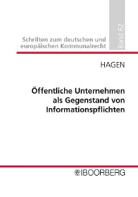 Cover Öffentliche Unternehmen als Gegenstand von Informationspflichten