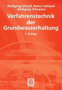 Cover Verfahrenstechnik der Grundwasserhaltung