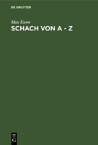 Cover Schach von A - Z