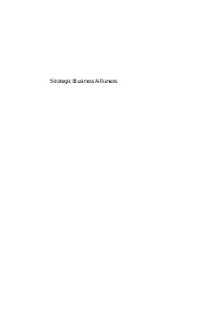 Cover Strategic Business Alliances