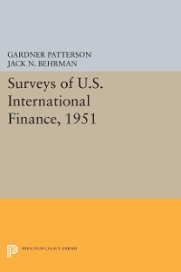 Cover Surveys of U.S. International Finance, 1951