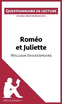 Cover Roméo et Juliette de Shakespeare (Questionnaire de lecture)