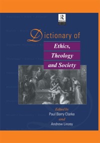 Cover Dictionary of Ethics, Theology and Society