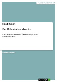 Cover Der Dolmetscher als Autor