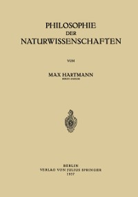 Cover Philosophie der Naturwissenschaften