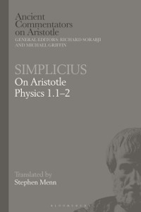 Cover Simplicius: On Aristotle Physics 1.1 2