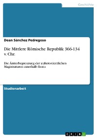 Cover Die Mittlere Römische Republik 366-134 v. Chr.