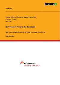 Cover Karl Poppers Theorie der Basissätze