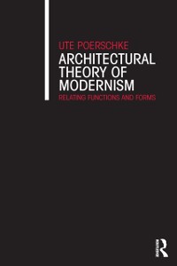 Cover Architectural Theory of Modernism