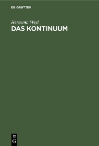 Cover Das Kontinuum