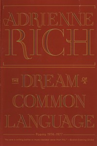 Cover The Dream of a Common Language: Poems 1974-1977