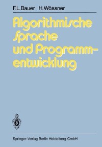Cover Algorithmische Sprache und Programmentwicklung