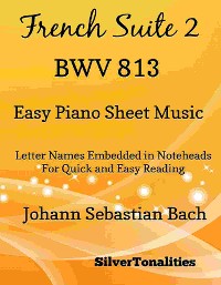 Cover French Suite 2 BWV 813 Easy Piano Sheet Music