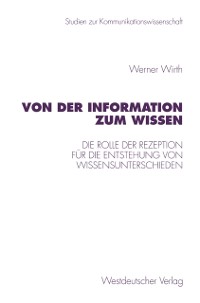 Cover Von der Information zum Wissen