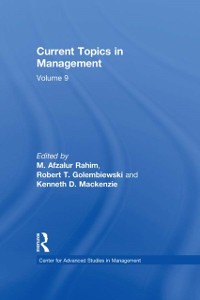 Cover Current Topics in Management