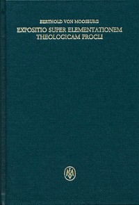 Cover Expositio super elementationem theologicam Procli