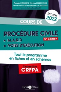 Cover Cours de procédure civile 2022