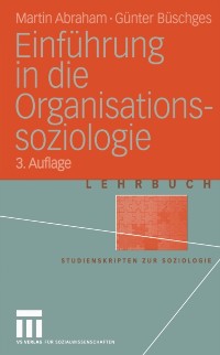 Cover Einführung in die Organisations-soziologie