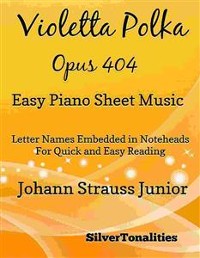 Cover Violetta Polka Opus 404 Easy Piano Sheet Music