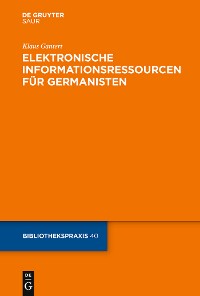 Cover Elektronische Informationsressourcen für Germanisten