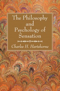 Cover Philosophy and Psychology of Sensation