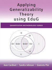 Cover Applying Generalizability Theory using EduG