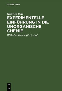 Cover Experimentelle Einführung in die unorganische Chemie