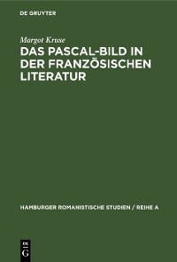 Cover Das Pascal-Bild in der französischen Literatur
