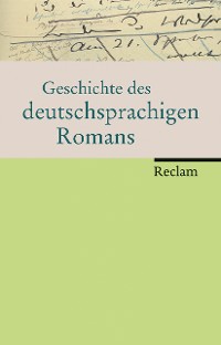 Cover Geschichte des deutschsprachigen Romans