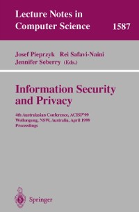 Cover Information Security and Privacy