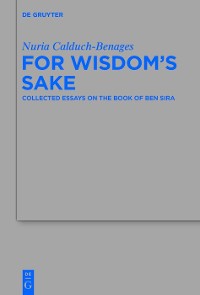 Cover For Wisdom's Sake
