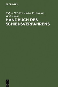 Cover Handbuch des Schiedsverfahrens
