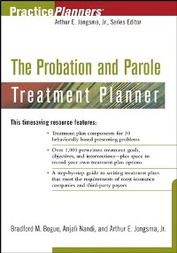 Cover The Probation and Parole Treatment Planner