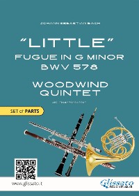 Cover Woodwind Quintet "Little" Fugue in G minor (set of parts)
