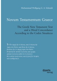 Cover Novum Testamentum Graece. The Greek New Testament Text and a Word Concordance According to the Codex Sinaiticus