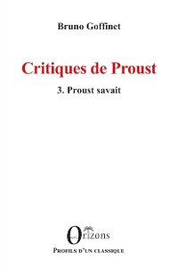 Cover Critiques de Proust