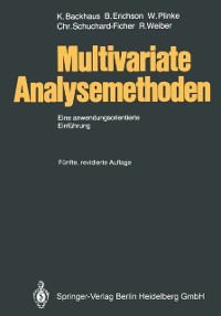 Cover Multivariate Analysemethoden
